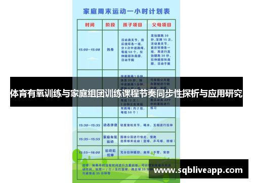 体育有氧训练与家庭组团训练课程节奏同步性探析与应用研究